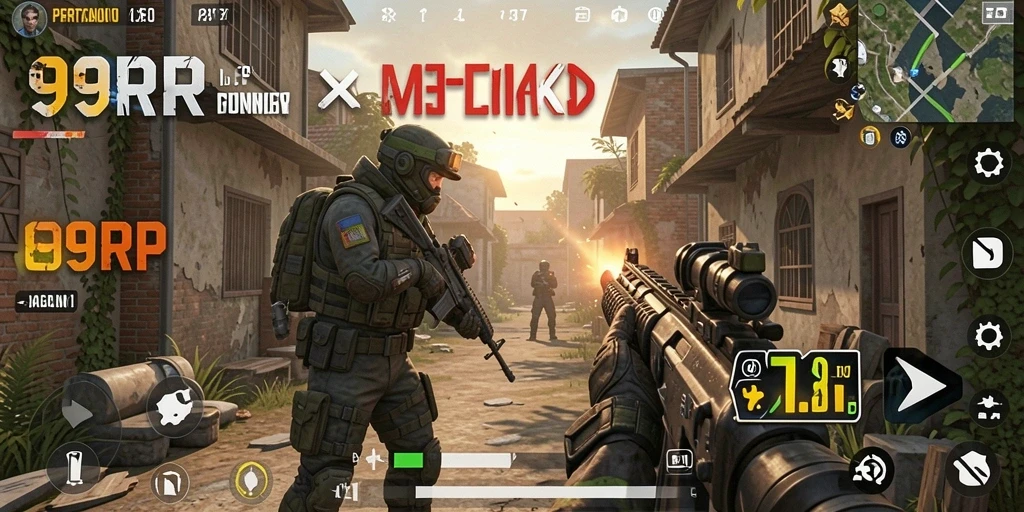 Gameplay intens 99RP dengan aksi tembak menembak yang seru.