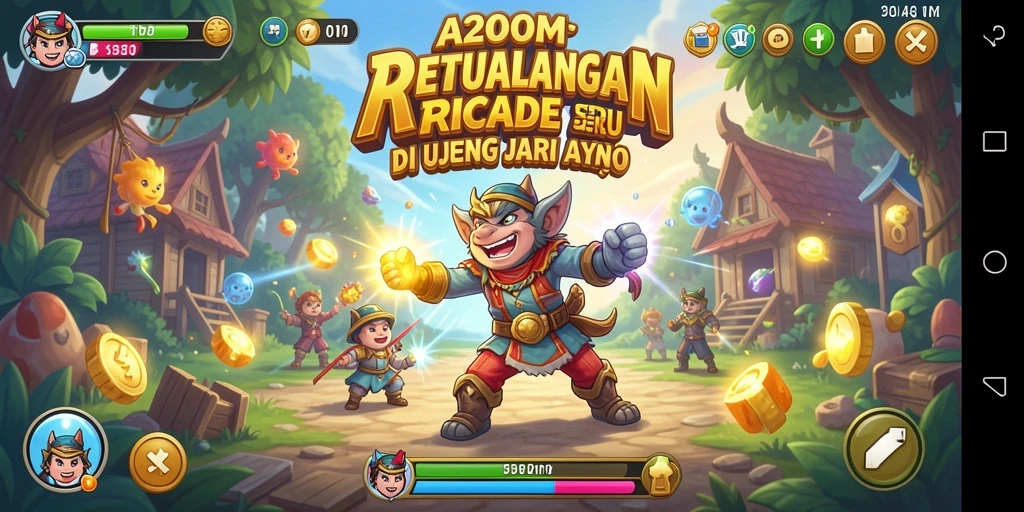 Tangkapan layar A200M menampilkan gameplay seru dan grafis menawan.