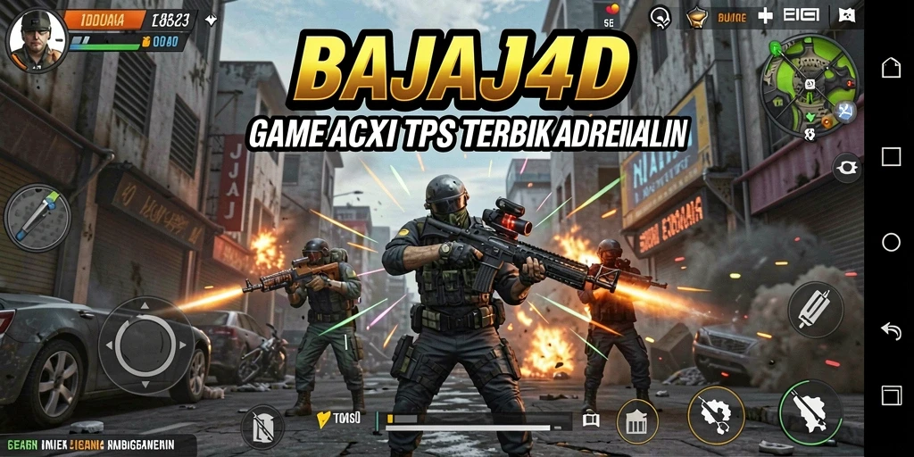 Screenshot menunjukkan aksi seru dalam permainan TPS BAJAJ4D.
