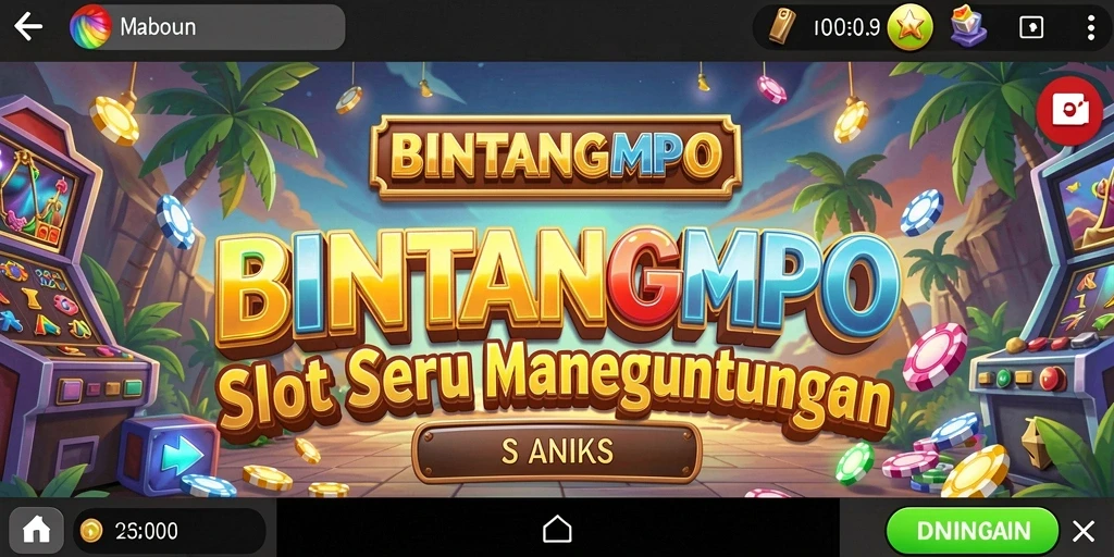 Tampilan gameplay Slot BINTANGMPO yang menarik dan penuh warna.