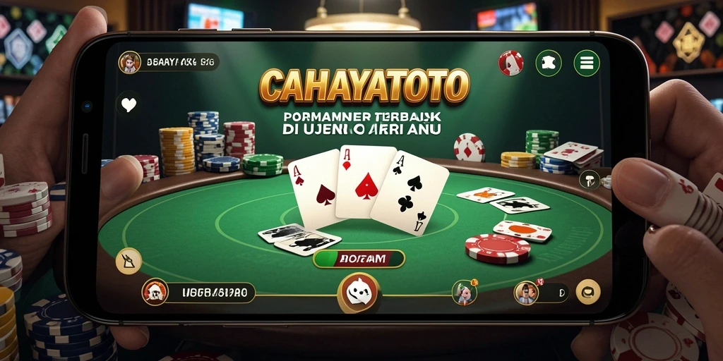 Tampilan gameplay Poker di CAHAYATOTO yang menarik dan interaktif.