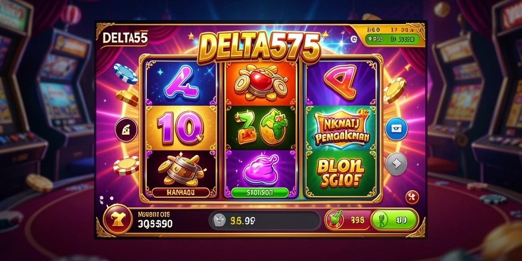 Tangkapan layar utama DELTA575 menampilkan gameplay Slot yang seru dan interaktif.