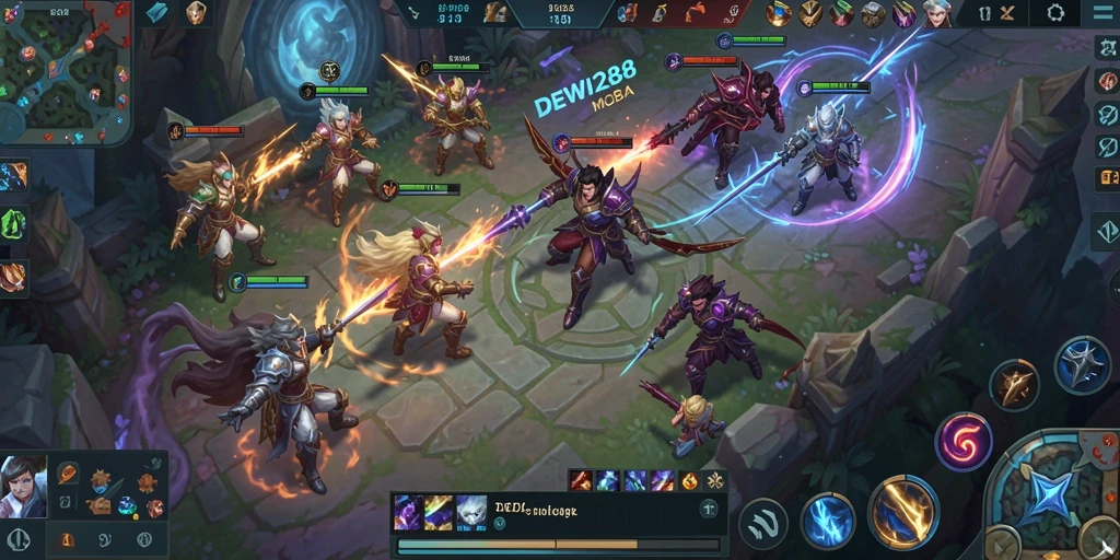 Gameplay seru dan strategi tim dalam DEWI288