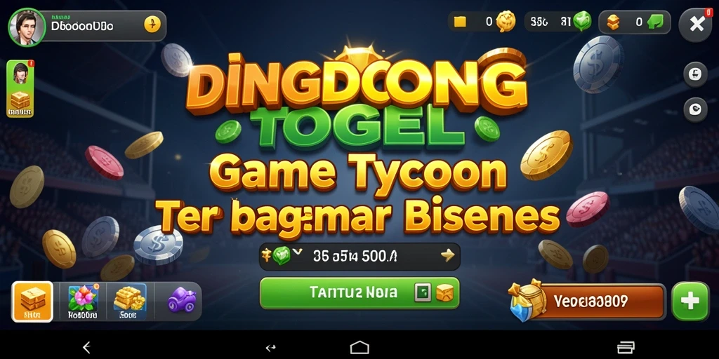 Screenshot DINGDONGTOGEL menunjukkan gameplay Tycoon yang menantang dan seru.