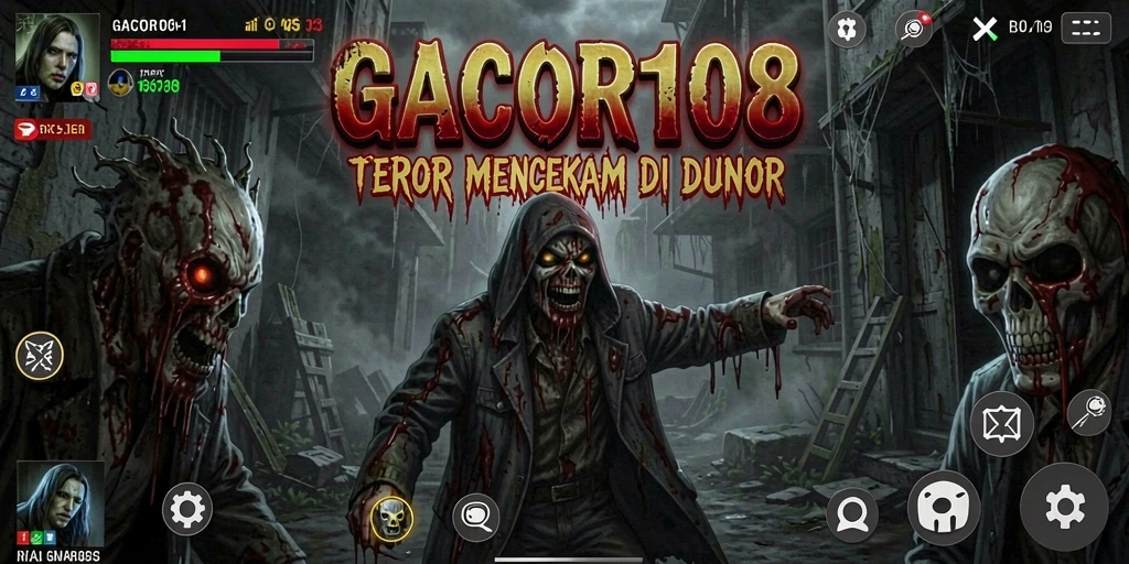 Screenshot memperlihatkan gameplay menyeramkan di GACOR108.