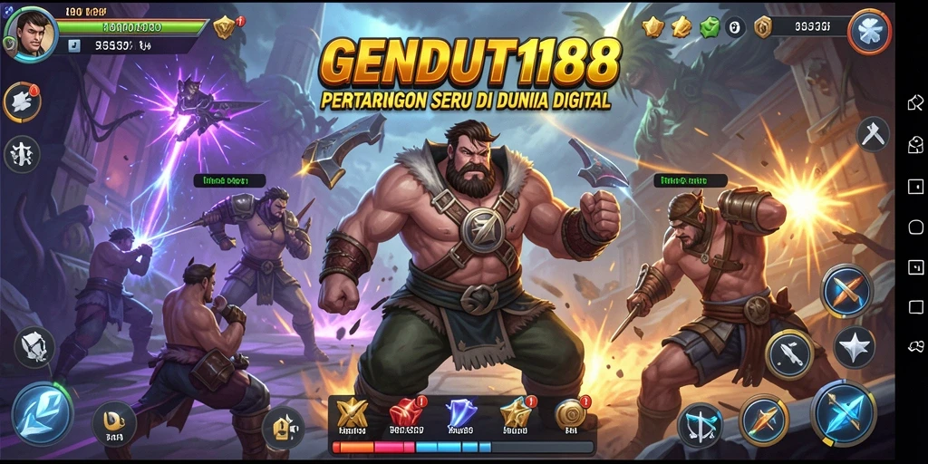 Tampilan seru dari pertarungan di GENDUT188.