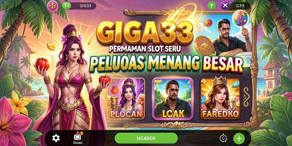 Gameplay seru slot GIGA33 dengan banyak tema menarik.