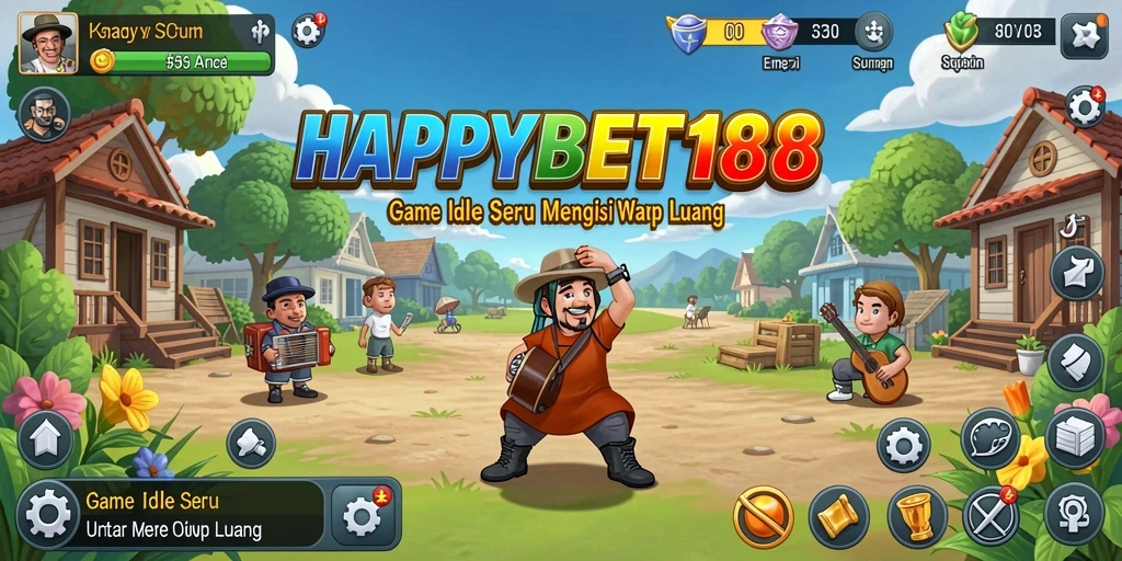 Tampilan gameplay <strong>HAPPYBET188</strong> yang menarik dengan fitur Idle yang menggugah selera.
