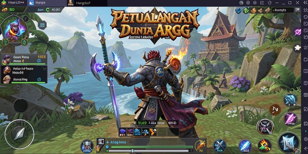 Screenshot menunjukkan gameplay ARPG yang mendebarkan dan grafis menawan.