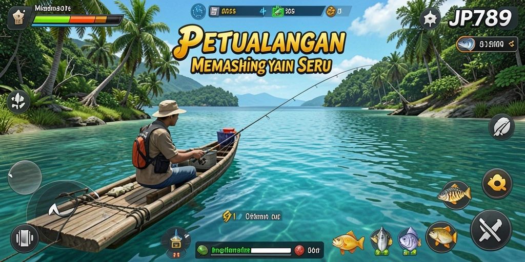 Screenshot gameplay JP6789 menampilkan suasana memancing yang realistis dan menyenangkan.
