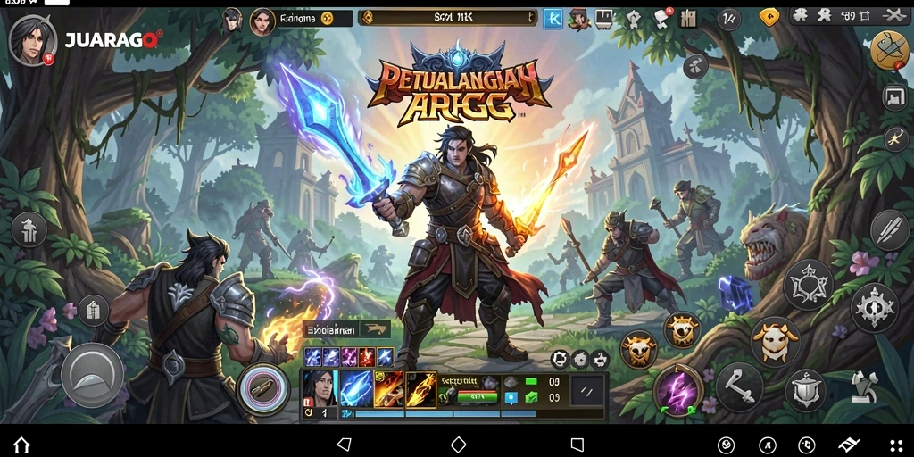 Gameplay JUARAGO yang mendebarkan dan penuh strategi.