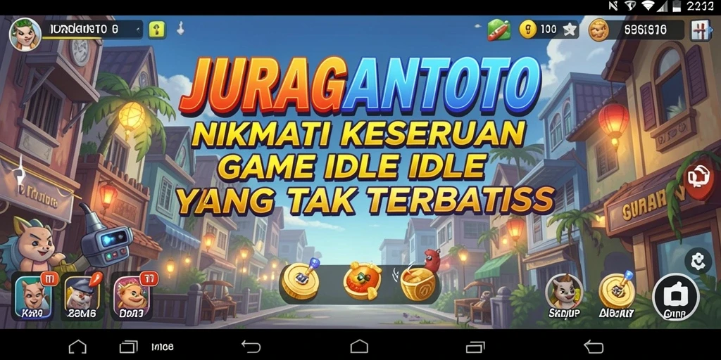 Tampilan gameplay JURAGANTOTO yang menarik dalam genre Idle.