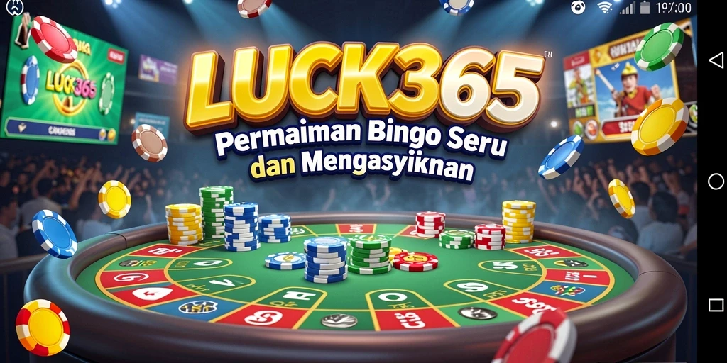 Screenshot gameplay <strong>LUCK365</strong> menampilkan kartu Bingo yang penuh warna dan suasana permainan yang seru.