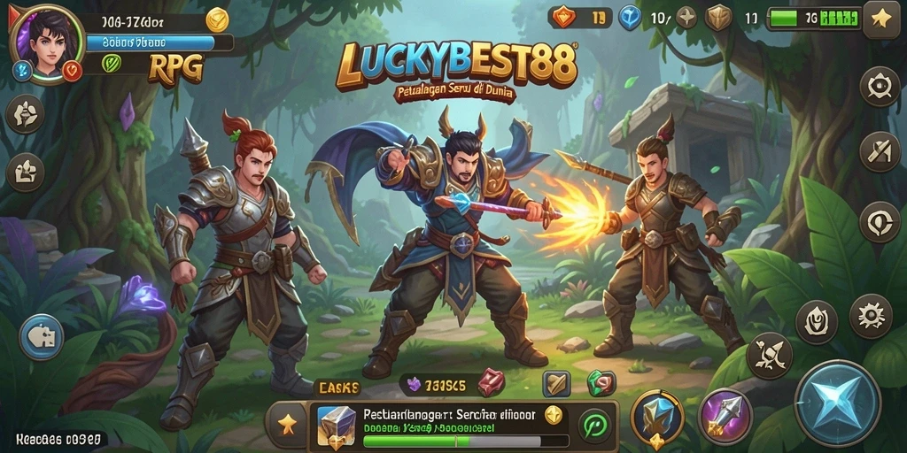 Tampilan menarik dari gameplay RPG LUCKYBEST88 yang memikat.
