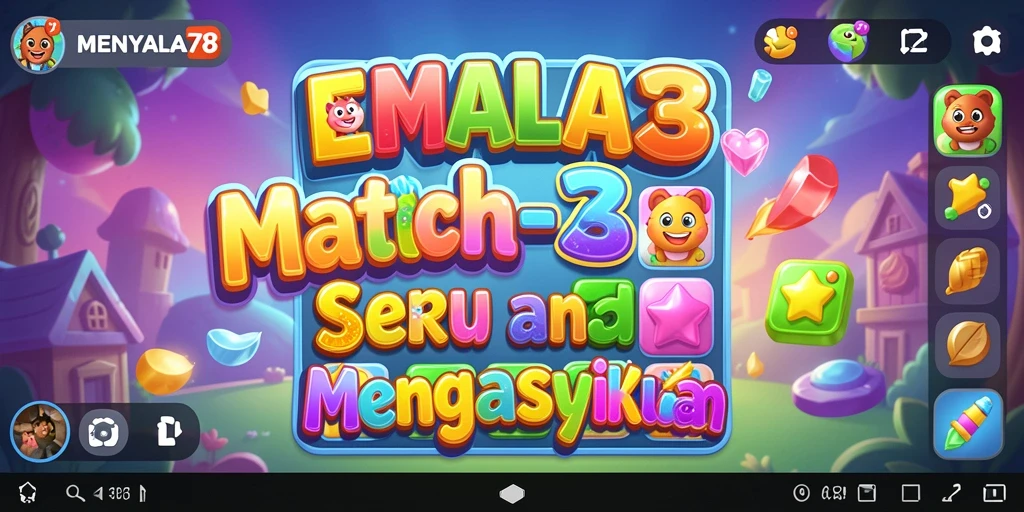 Tampilan gameplay MENYALA78 yang seru dan penuh warna.