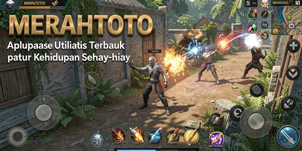 Screenshot utama MERAHTOTO menampilkan berbagai fitur utility yang membantu pengguna.