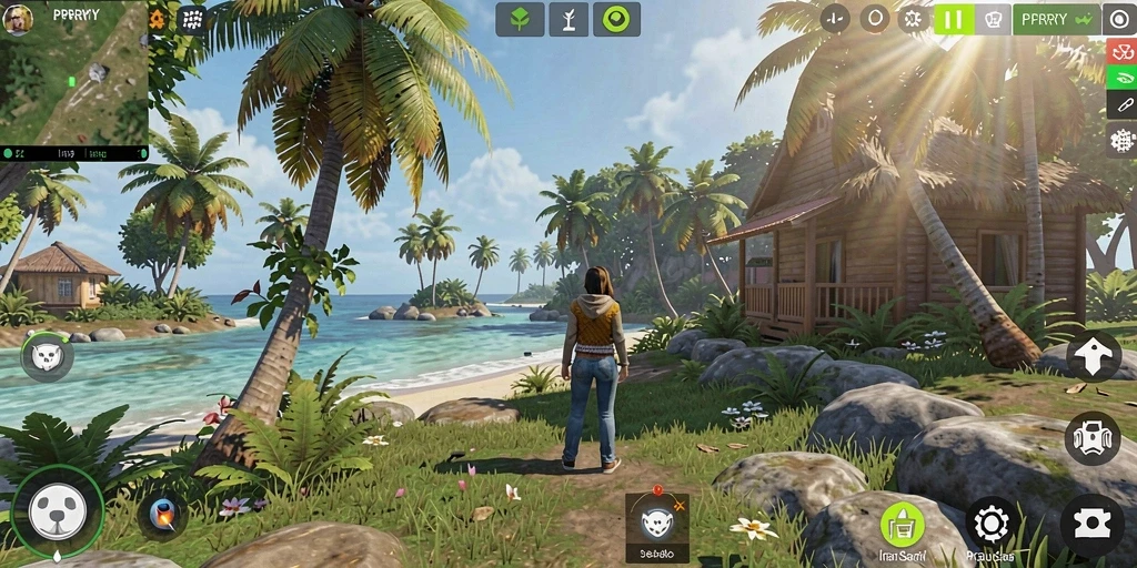 Tampilan gameplay PPRRYY yang penuh warna dan menarik.