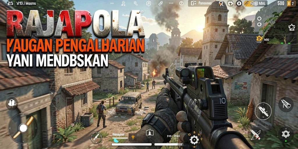 Tangkapan layar RAJAPOLA menampilkan aksi tembak-menembak yang seru dan mendebarkan.