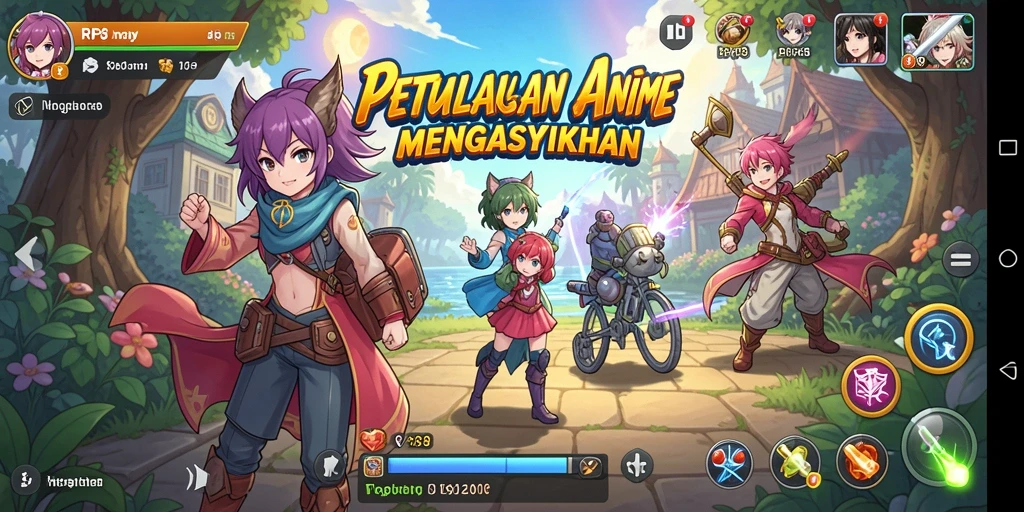 Screenshot RP8 yang menampilkan karakter anime dalam aksi.