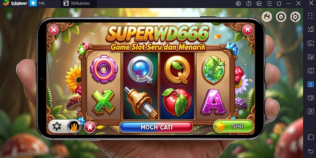 Tampilan gameplay SUPERWD666 yang menawan dan seru.