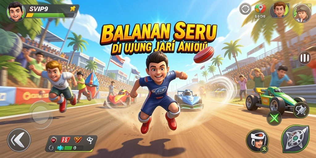 Menampilkan gameplay balapan yang seru dan menegangkan di SVIP9.