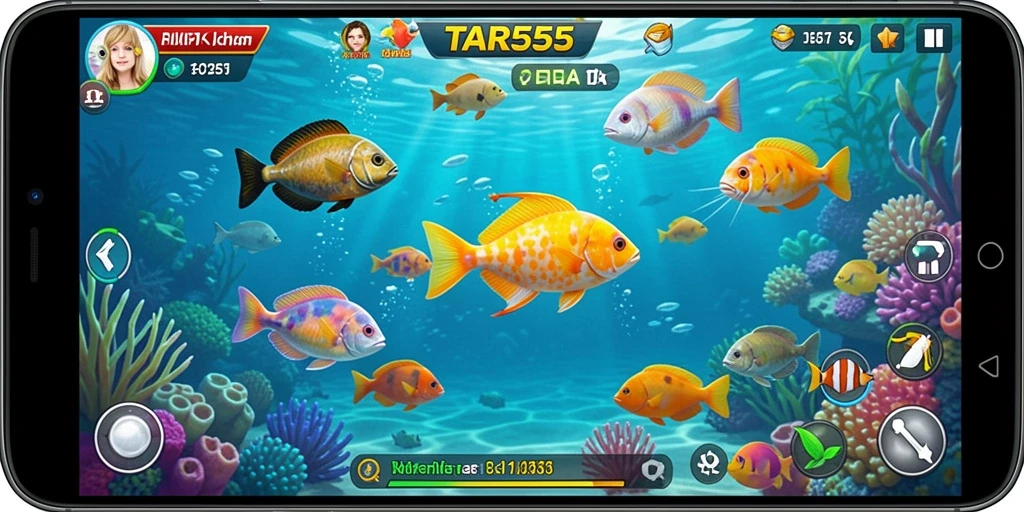 Tampilan gameplay Tembak Ikan yang seru di TAR555.