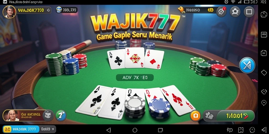 Screenshot menampilkan gameplay seru WAJIK777 dengan pemain yang berkompetisi.