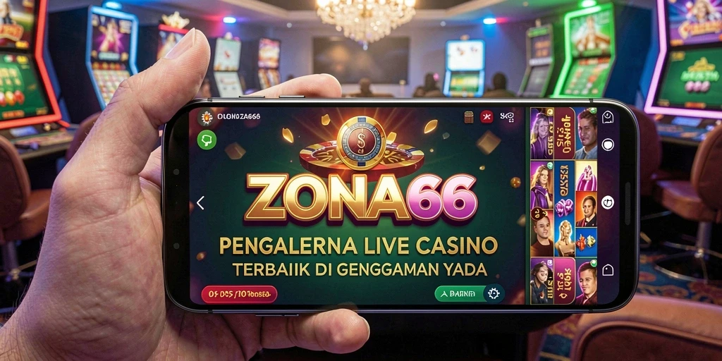 Tampilan gameplay Live Casino yang mengasyikkan di ZONA66.